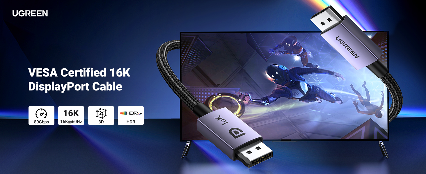 DisplayPort 2.1 Cable