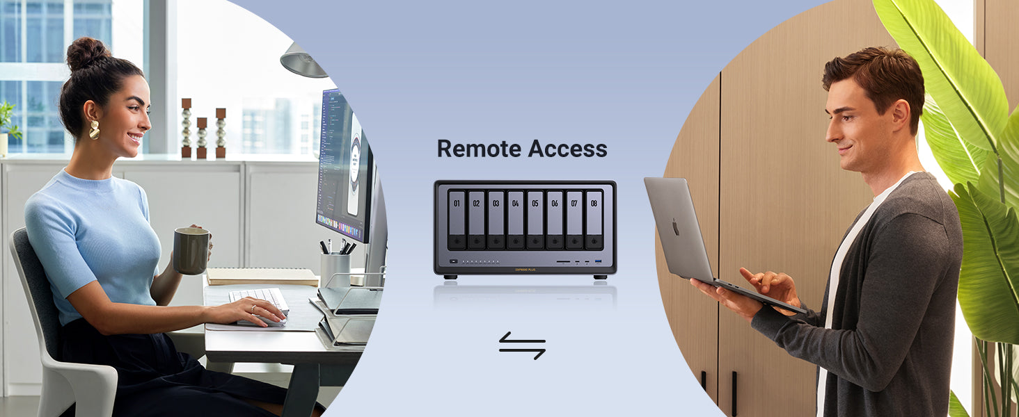 UGREEN 8bay nas storage Supports file transfer sharing no matter where team members are located