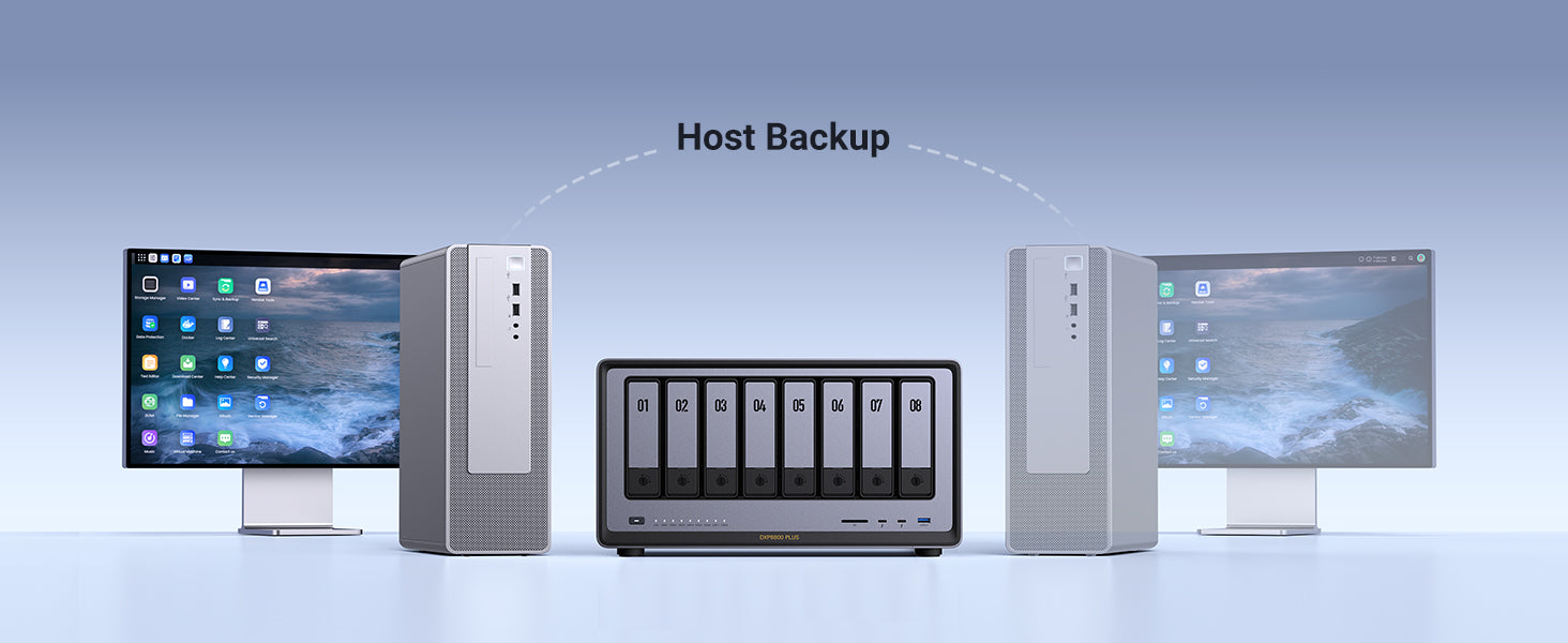 UGREEN 8bay nas storage is a strong supporter of backing up host files